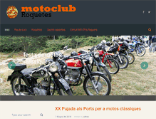 Tablet Screenshot of motoclubroquetes.com